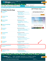 Top 10 Security Blogs at Blogs.com.